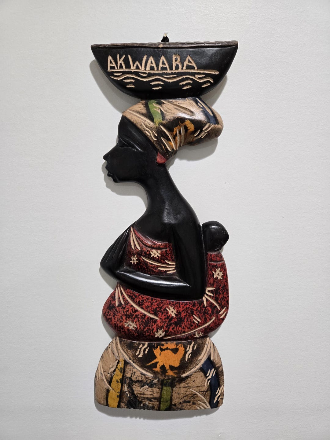 African Akwaaba Hand Carved Wall Art Wall Hanging Home Decor - Etsy