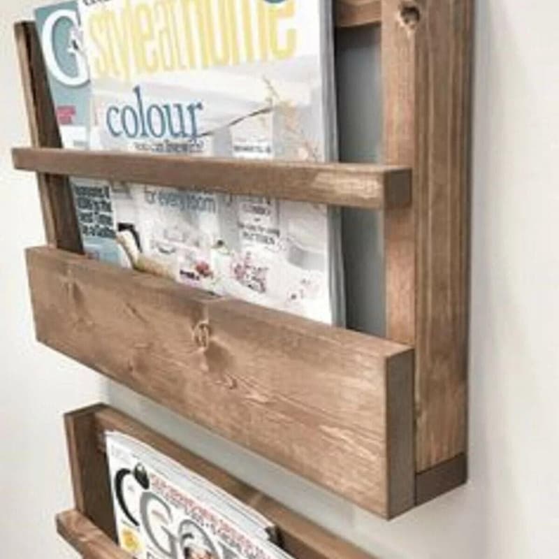Wall Magazine Rack - Etsy