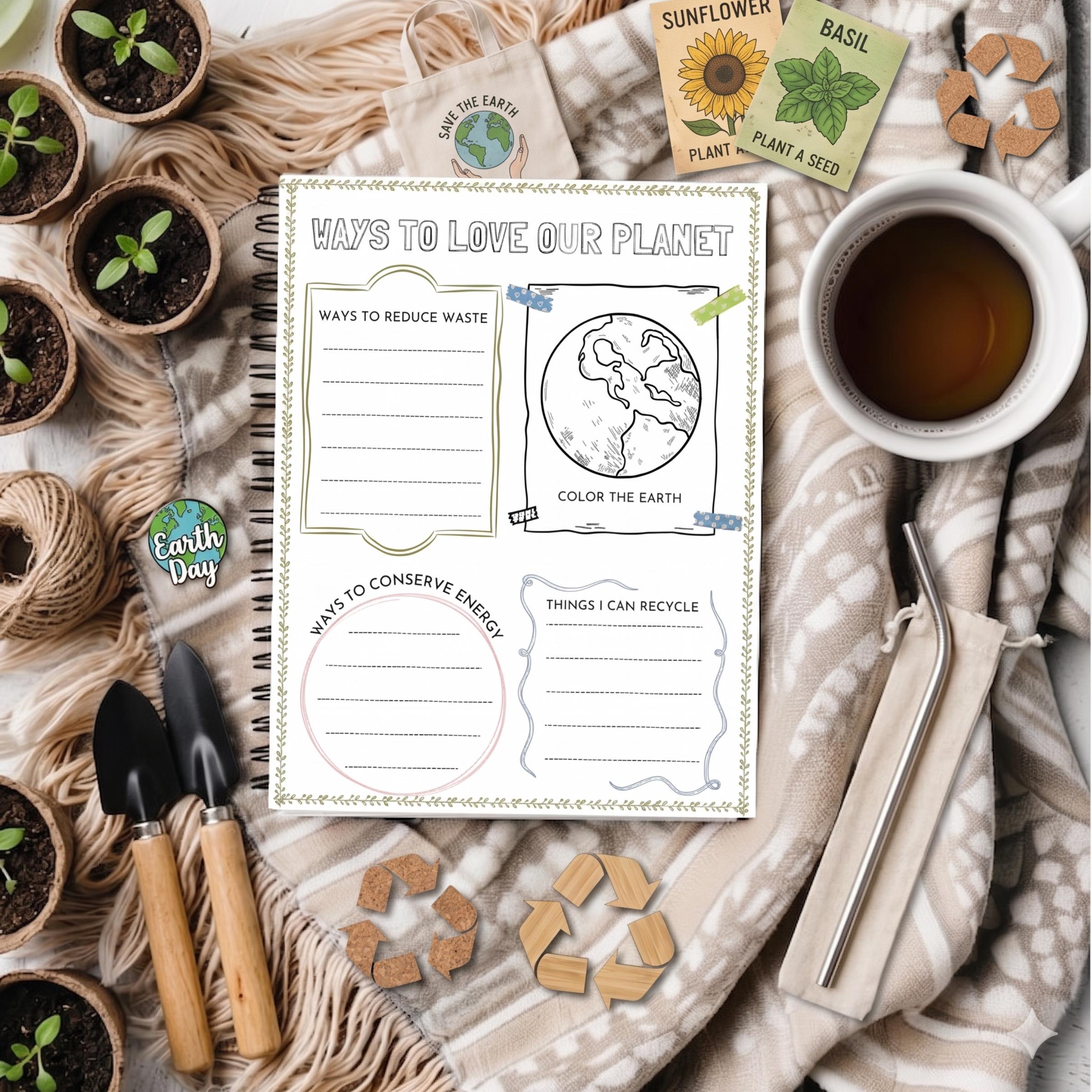 Earth Day Mini Pack Homeschool Printable Nature Study Activity - Etsy