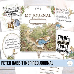 Peter Rabbit Journal Printable Charlotte Mason Homeschool | Undated Children Nature Journal Notebooking Pages