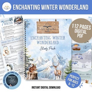 Winter Wonderland Unit Study – A Creative Pack for Homeschool Learning with Activities in Nature Studies, Art, Science, and More!