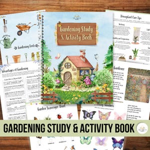 Cahier d'activités de jardinage à imprimer pour les enfants, module d'étude de la nature, apprentissage précoce, 115 pages, science et mathématiques
