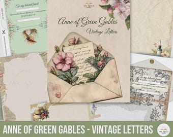 Anne of Green Gables Stationery Envelopes | Vintage Letter Writing Paper (PDF Download)