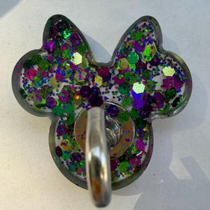 Ganchos magnéticos inspirados en Minnie – Imanes de resina hechos a mano para puertas de cruceros Disney – Extensor de pez y regalo de polvo de hadas – Organización de camarotes