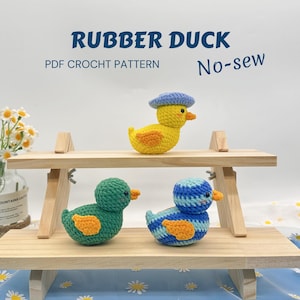 Cute Baby Duck Crochet Pattern, Crochet Mini Rubber Duck, No Sew Easy Crochet Pattern, Crochet Duckling Plushie PDF Tutorial,Fast 30 Minutes