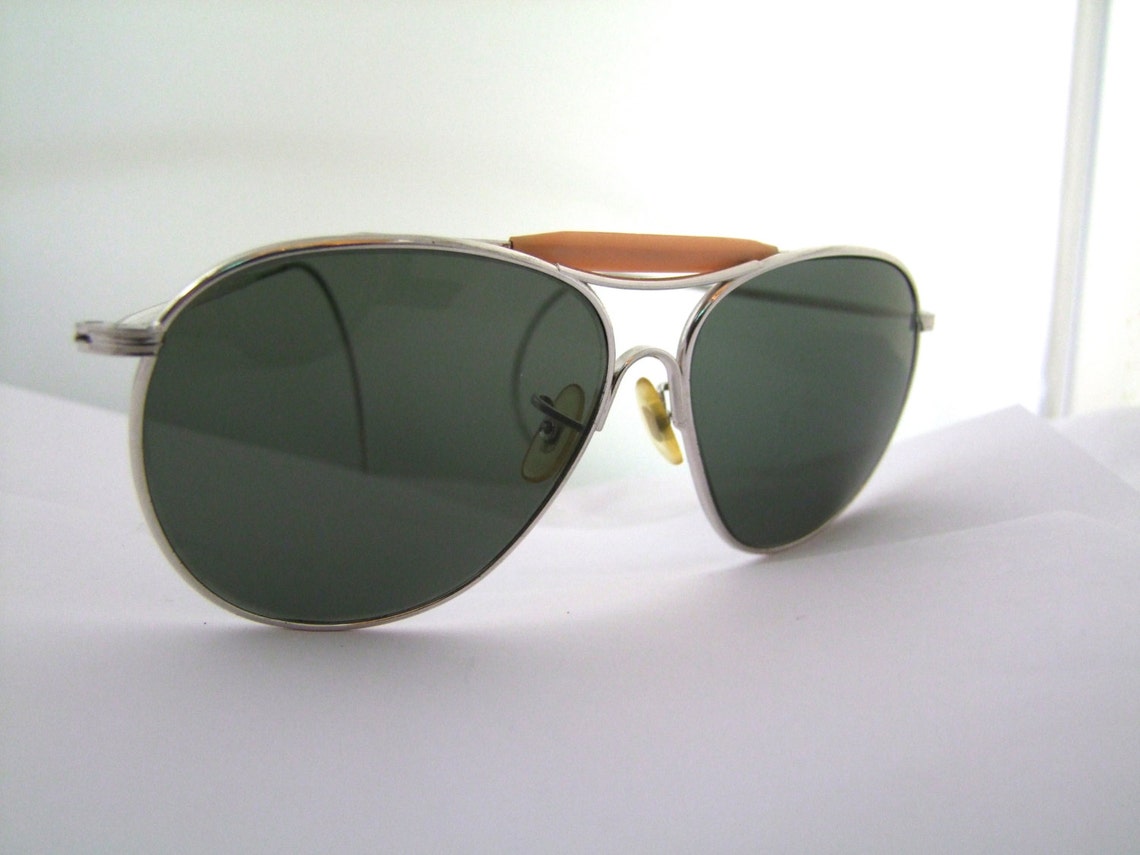 1940s 50s AMERICAN OPTICAL WW2 Pilots Sunglasses Rare Aviator Etsy