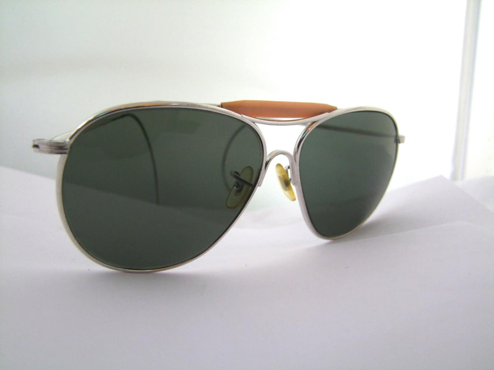 1940s 50s American Optical Ww2 Pilots Sunglasses Rare Aviator Etsy