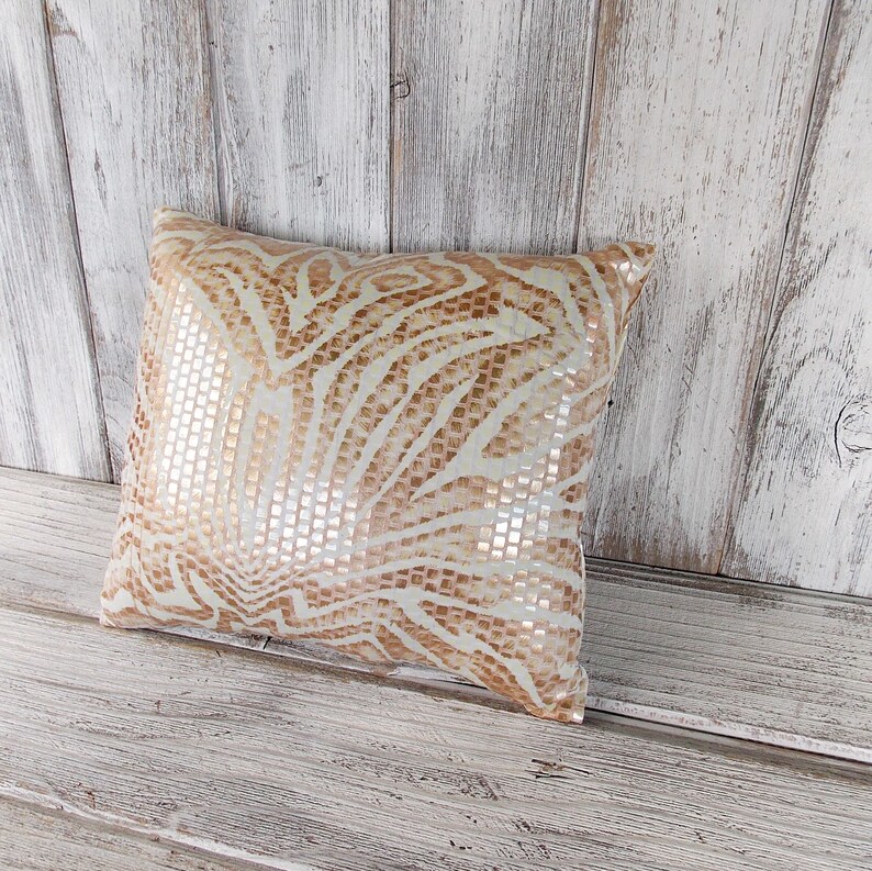 Pillow Cushion Stuffed Throw Home Decor Animal Print Brown and Etsy