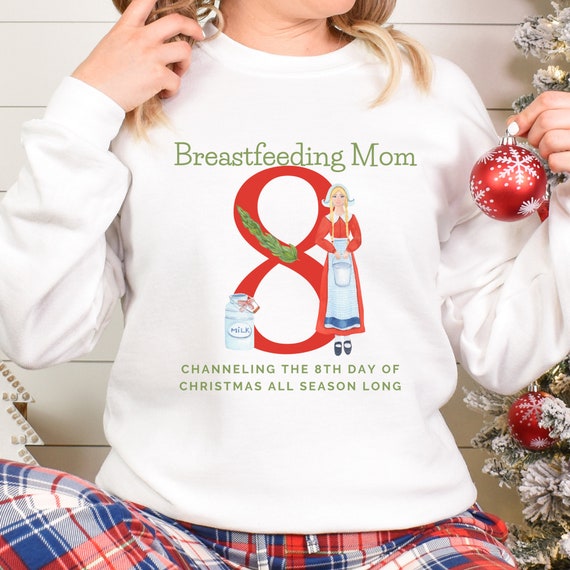 Breastfeeding Christmas Shirt Breastfeeding Sweater Gift for Nursing Mom Nursing Apparel Sweater for New Mom Baby Shower Gift Etsy