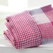 Pink Reverse Check Double Gauze Wide 144cm, U207