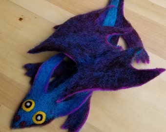 Pancake Dragon blue and purple