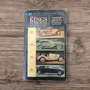 The Kings Of The Road by Ken W. Purdy 1963 Paperback Book Fabulous Cars