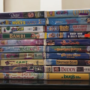 BUY 2 Get 1 FREE VHS Clamshell Kids Tapes "B"