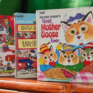 Richard Scarry Vintage Hardcover Books