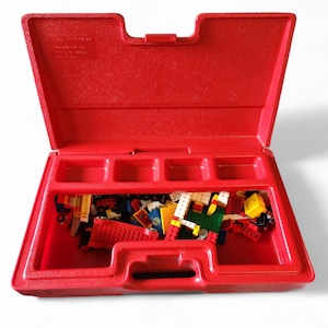 Rangement porte-documents Lego vintage des années 1980 avec Legos
