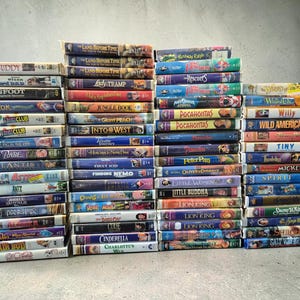 CLEARANCE Kids VHS Tapes | Disney | Pixar | Clamshell