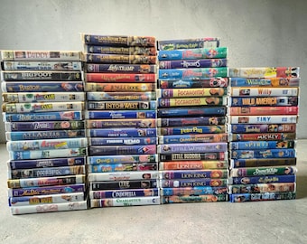 CLEARANCE Kids VHS Tapes | Disney | Pixar | Clamshell