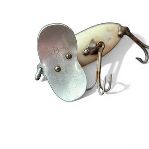 Vintage Fred Arbogast Jitterbug Fishing Lure Frog Pattern