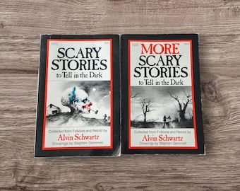 Historias de miedo para contar en la oscuridad de Alvin Schwartz. Primera edición del trofeo Harper de 1986.