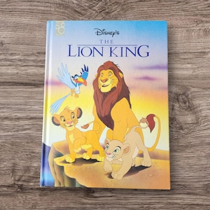 The Lion King - Large Hardcover Book 1994 Walt Disney