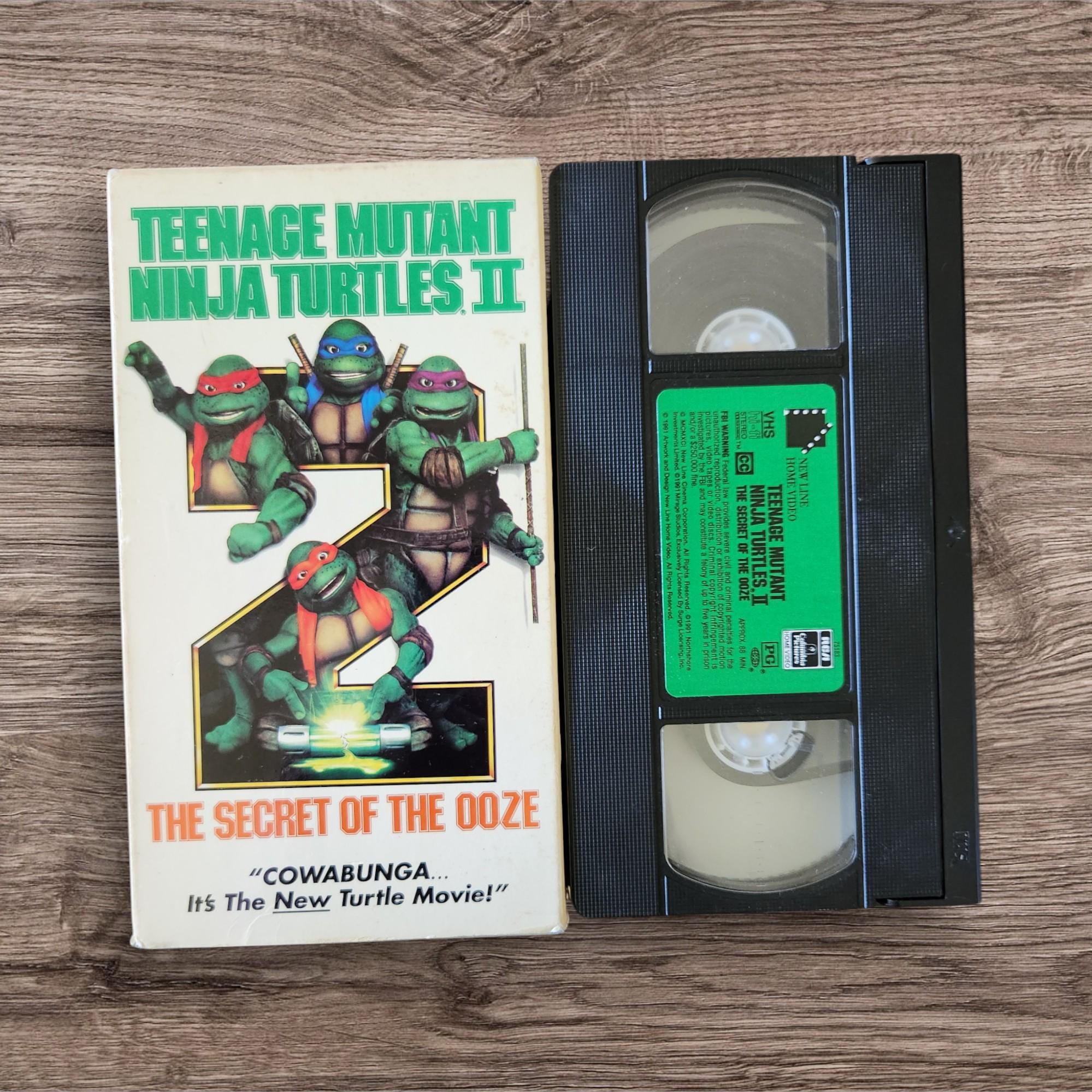 Las Tortugas Ninja 2: El secreto del moco (VHS, 1991) - Etsy México, image size:1999x2000