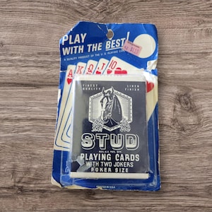 Vintage Walgreens STUD cartes à jouer avec deux jokers poker taille scellé
