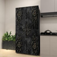 Magnetic Fridge Wrap Custom, Refrigerator Wrap Vinyl Magnets side by ...
