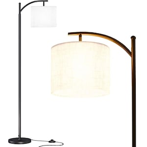 White Arch Floor Lamp, Abstract Floor Lamp, Plain Modern Accent Lighting, Living Room Decor, Plain Arch Floor Lamp, Standing Lamp