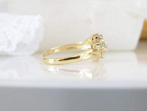 18K Yellow Gold over Sterling Silver 925 Aquamari… - image 9