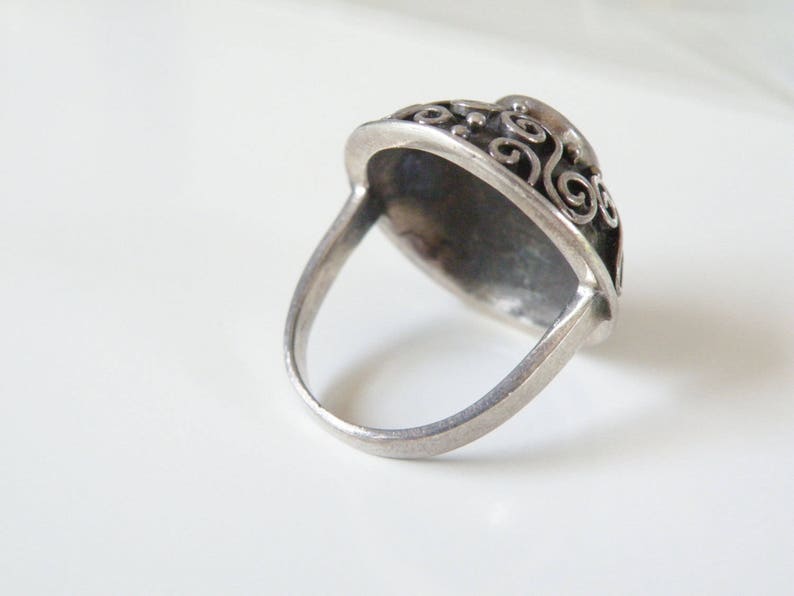Dijkoo Koral Jewelry Black Onyx Sun Pendant - Sterling Silver 925, Ethnic Vintage Look, No Chain Included