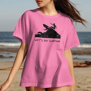 Surf Vibes Unisex Softstyle T-Shirt, Surfing Shirt, Beach Wear, Fun Summer Outfit, Gift for Surfers, Adventure Lovers, Outdoors