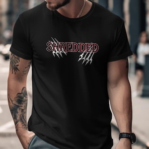 Zerfetztes Grafik-Shirt, kantiges Kleid für Fitness-Liebhaber, Workout-T-Shirt, Athleisure Wear, Fitness-Studio-Shirt mit Spruch, perfektes Geschenk für Personal Trainer