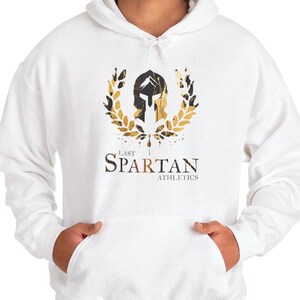 Last Spartan Athletics Heavy Blend Hoodie, Gifts for Gym Lovers, Gifts For Athletes, Workout Gear, Fitness Apparel