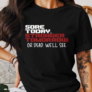 Fitness Motivation T-Shirt, Gym Shirt, lustiges Training Tee, Geschenk für Sie, Geschenk für Sportler, Geschenk für Sportler