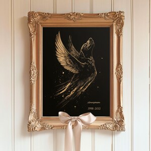 Personalisierter Labrador Retriever mit Engelsflügel-Denkmal, kundenspezifische Laborkunst, Lebraverlustgeschenk, kundenspezifischer Name Geburtsdatum-Jahrestext