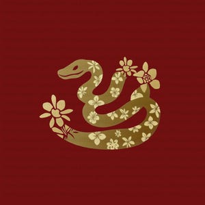 Rektangulär 2025 kinesiskt nyår guld orm PNG vektorillustration - Rektangulär kinesisk nyår gyllene trä orm pappersskuren design