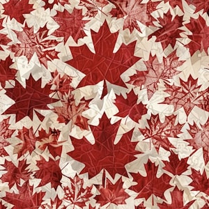 Canada Seamless Pattern Maple Leaf Seamless Pattern Canadian Seamless Pattern Elbows Up Seamless Pattern Canada Flag Seamless Pattern July 1