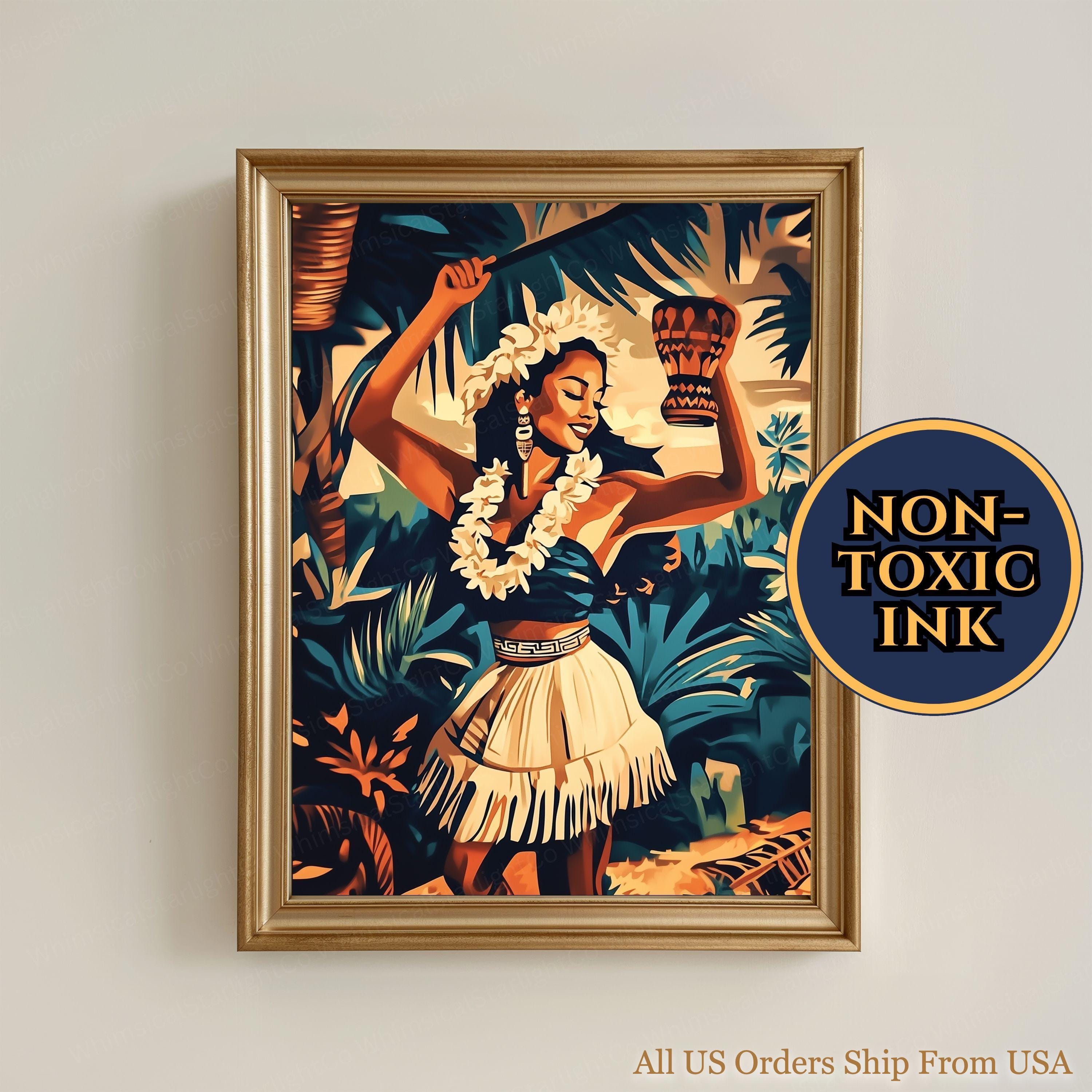 Hawaii hula painting - Etsy 日本