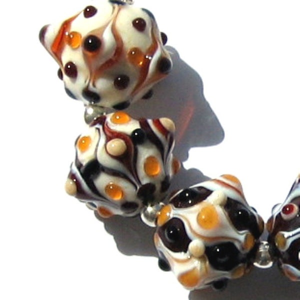 Spring Cleaning - 6 Handmade Lampwork Beads