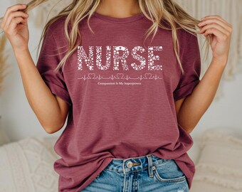 Comfort Colors Nurse T-Shirt: Registered Nurse Apparel, RN Tee