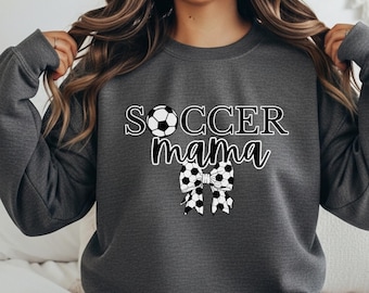 Soccer Mama Sweatshirt - Sports Mom Pullover, Soccer Mom Gift, Athletic Mom, Team Supporter Sweater, Sporty Mom