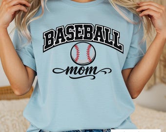 Baseball Mom T-Shirt | Sports Mama Tee | Baseball Season Shirt | Mom Gift