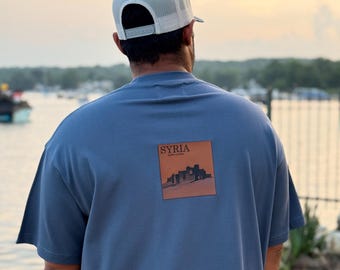 Syria Country Shirt Available In Different Size – Unisex Laser Engraved Oversized Tee Shirt