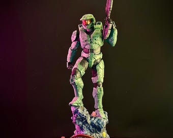 Master Chief Halo-beeldje - Beeldje ECHTE FOTO, geen AI
