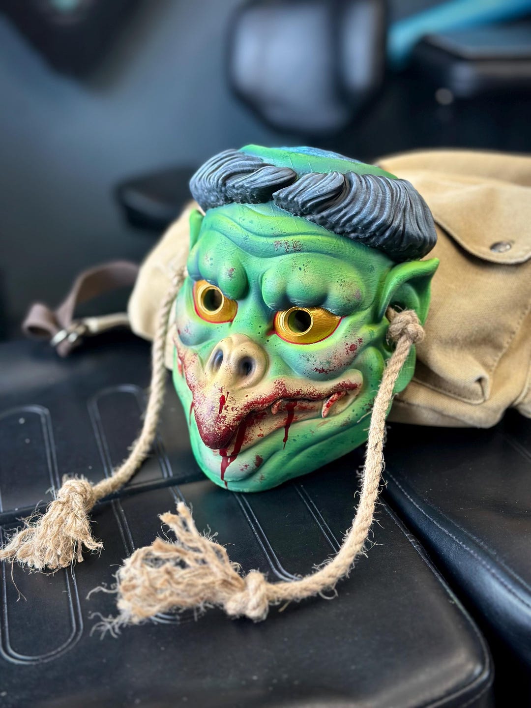 yokaiyu THE MASK ソフビ Introducing Kappa (GID version), the third entry in the YOKAI ART