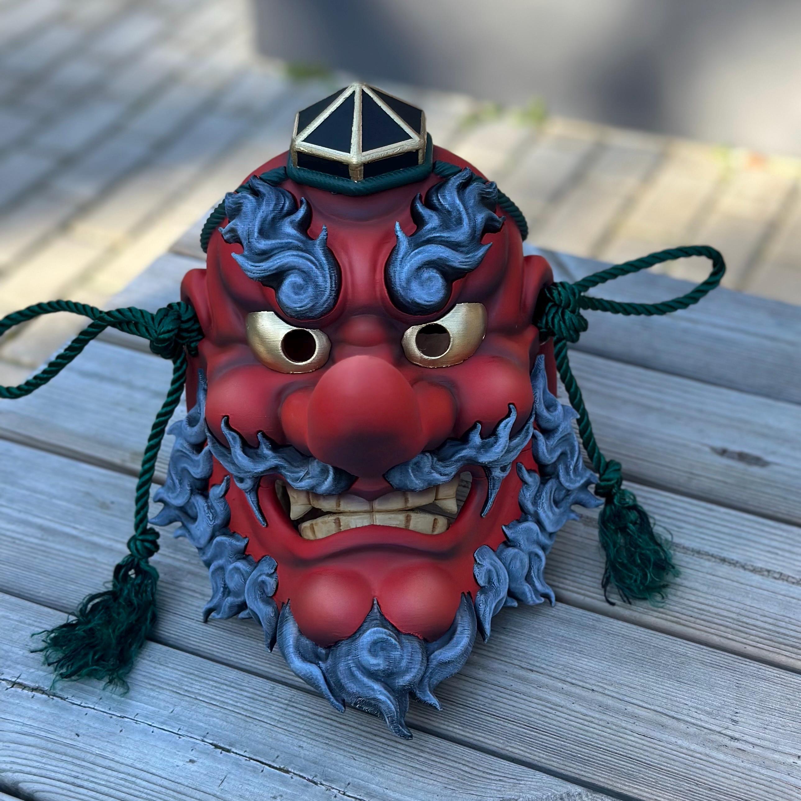 Tengu Mask Hand-painted Japanese Warrior - Etsy