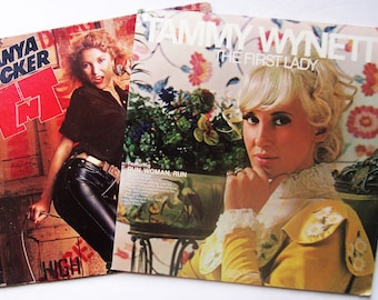 TAMMY WYNETTE “The First Lady” 1970 + “TNT” 1978 Vinyl Lp’s 2-12 in Records Both Excellent Condition Orig Press 33 Rpm Country George Jones