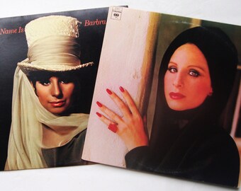 BARBARA STREISAND Lps 2 Vinyls “My Name Is Barbra” 1965 “The Way We Were” 1974 Orig Press Records  12” 33 Rpm Both Records in Exc - Nm COND