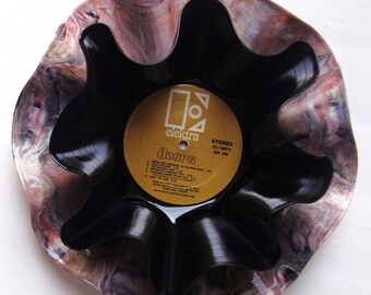 THE "DOORS" DOUBLE Record Bowl Features 1967 Self Titled Debut Lp Black/Psychedelic (Dave Mason) Break on Through Rock Gods Boho Affordable