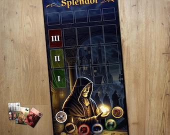 Splendor Playmat | Gem-Themed Game Mat | Splendor Board Game Upgrade | Tabletop Organizer for Card Games | Gifts for Board Game Lovers
